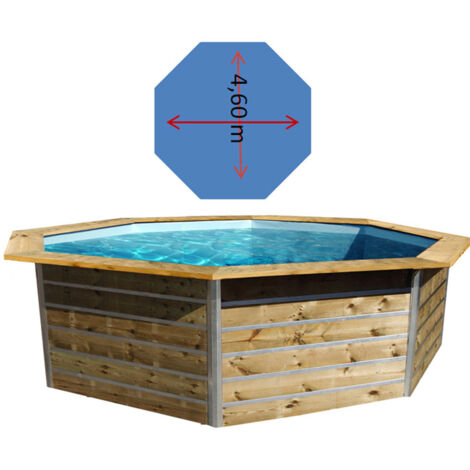 PISCINE BOIS LEYTE WATERCLIP 20160 Ø460 x 111 cm BOIS (1/5)