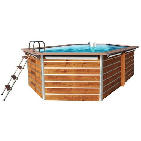 PISCINE BOIS CEBU WATERCLIP 20153 350 x 295 x 111 cm BOIS