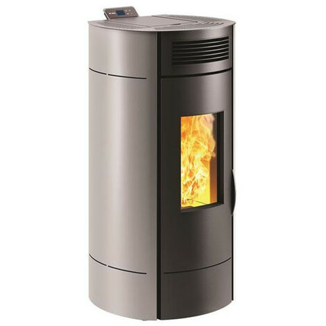 Invicta – Poêle à granulés de bois 9,5 kW gris – Rendement 87,5 % – Autonomie 24h – WiFi intégré – Raccord arrière 80 mm (1/5)