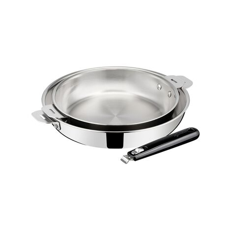 Casserolerie Lagostina ESPERTA TRIPLY POIGNEE AMOVIBLE Lot 2 Po Inox + poignee