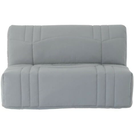 Banquette BZ DREAM - Tissu 100% Coton gris clair - Couchage 140x190 cm (1/4)