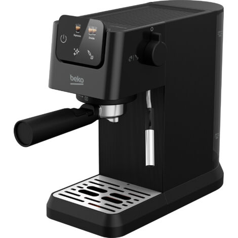 Beko – Machine expresso manuelle 1628 W – Pression 15 bars – Écran tactile couleur – Pour café moulu et dosettes ESE – Noir - CEP5302B
