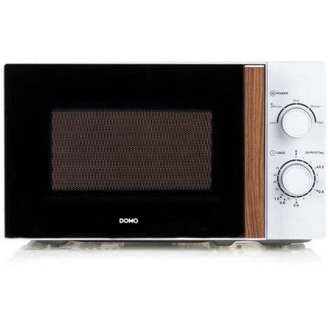 Micro-ondes à poser 20 L 700 W – Minuterie 35 min – Dimensions L 44 x P 35,8 x H 25,8 cm – Plateau tournant Ø 25,5 cm – Domo - DO2720 (1/5)
