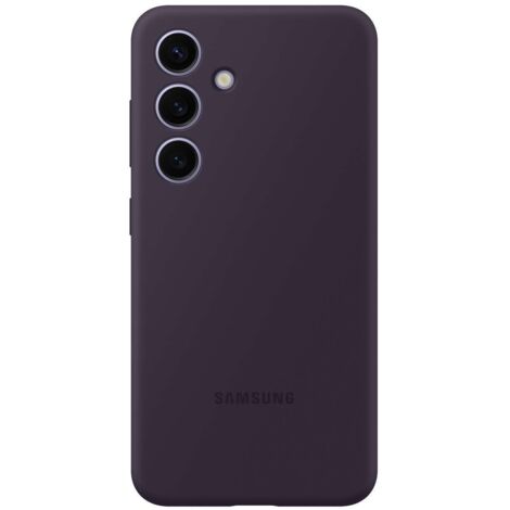 Coque en silicone pour Samsung Galaxy S24+ Violet Foncé