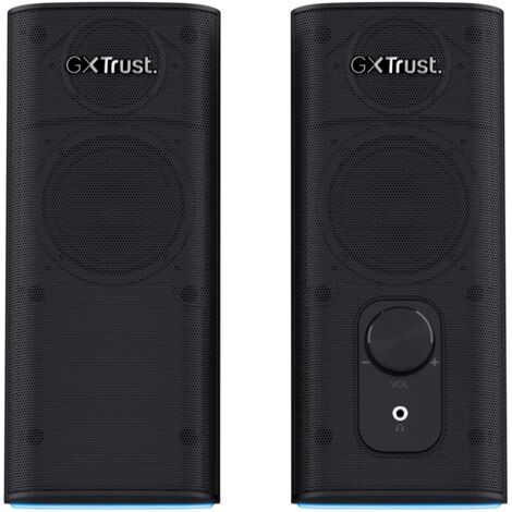 Enceinte PC Trust Systeme d enceintes sans fil puissantes avec Bluetooth et eclairage RGB