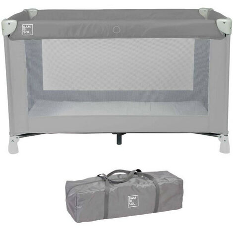 Lit parapluie 120x60 cm – Pour bébé de la naissance à 36 mois – Matelas et sac de transport inclus – Léger et facile à transporter – Bambisol