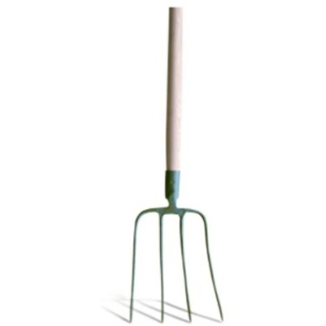 Fourche à fumier 4 dents avec manche bois 130cm - MERCIER - 7706