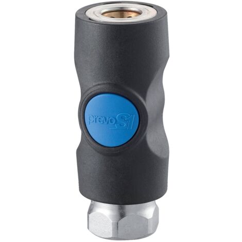 Prevost – Raccord fileté femelle BSPP 3/8 – Corps composite – Pression 2 à 12 bars – Débit 833 l/min – Étanchéité anti-fuite