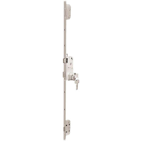 Bricard – Serrure à larder 3 points A2P avec pênes latéraux – Blindage en acier haute résistance – Entraxe 70mm – Têtière bout carré 2040x18mm (1/3)