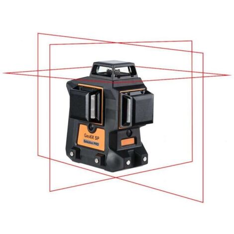Geo Fennel – Laser multi plans rouge 3 x 360° – Portée 60 m – Classe 2 – Autonomie 16 h – Étanchéité IP54 – 534000 - GEO6X