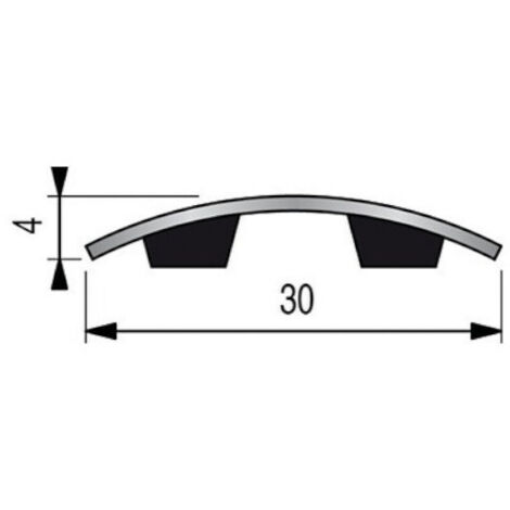 Bande seuil laiton adhésive 0,83mm - DINAC - 0020010