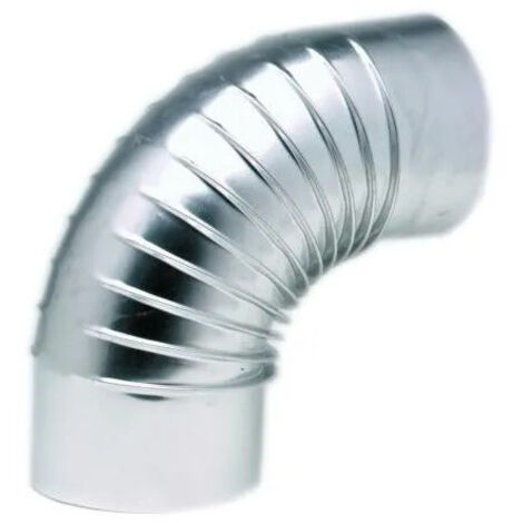 Coude équerre 90° plissé aluminium D97mm TOLERIE GENERALE 392970