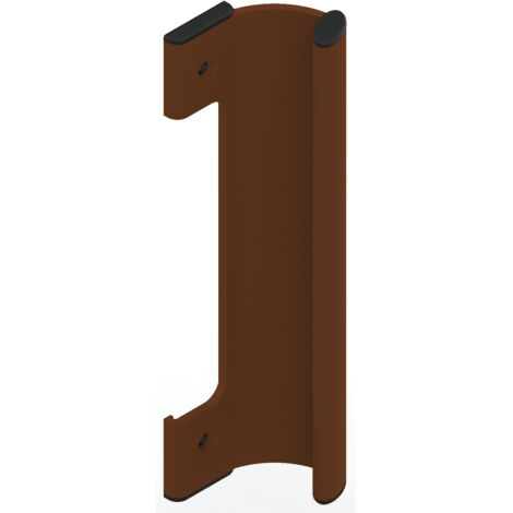 La Croisee Ds – Poignée de porte coulissante en aluminium laqué brun RAL1247 – Bouchons en plastique noir intégrés – Installation rapide – DS7247097
