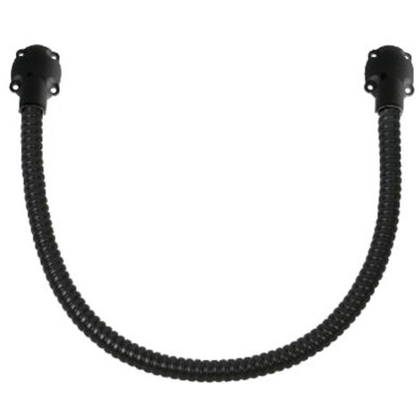 Flexible de passage de câbles 50cm en acier inoxydable – Pour installation en applique – Résistant à l'usure et à la corrosion – Embouts en zamak – Serrurerie-Boutique