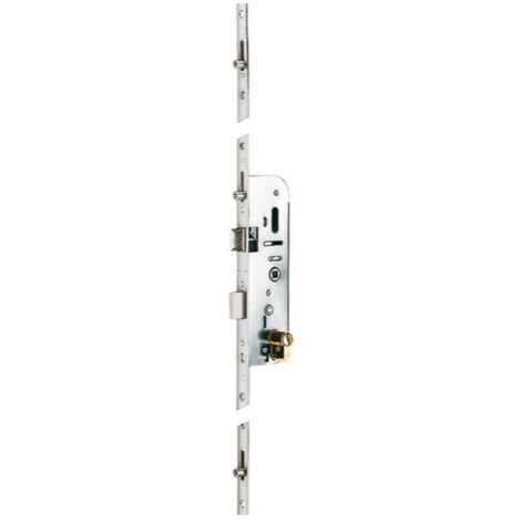 Vachette – Serrure électrique 4 points série 20500 – Pêne dormant 1/2 tour – Entraxe 70mm – Têtière 18mm – Galets réglables anti-usure