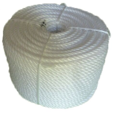 Cordage polypropylène blanc 10mm couronne de 100m CORDERIES TOURNONAISES 31 1743 (1/2)