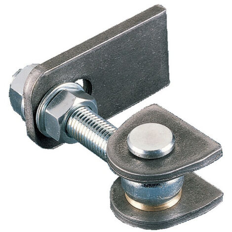 Gond de portail réglable à souder – Acier zingué 16 mm – Charge max 75 kg – Ouverture 180° pour portails battants – Comunello