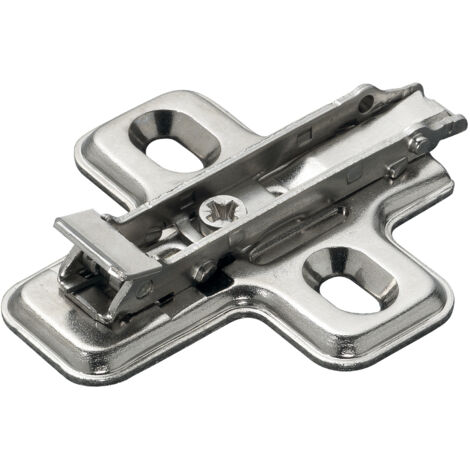Embase cruciforme à fixation rapide perçage 37x32mm à visser 3mm acier SALICE BAV3M39F (1/2)