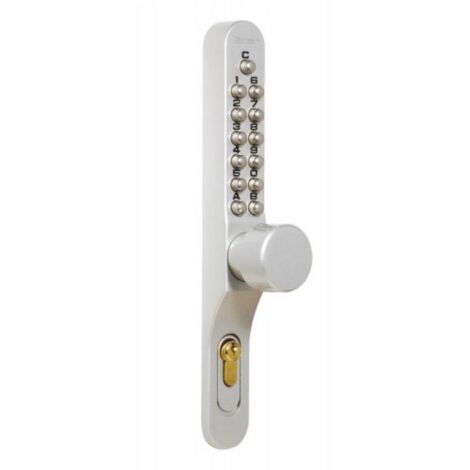 Lokod – Serrure à code Keylex pour épaisseur de porte 30 à 80 mm – Béquille débrayable – Antivandalisme – Changement de code par rotation