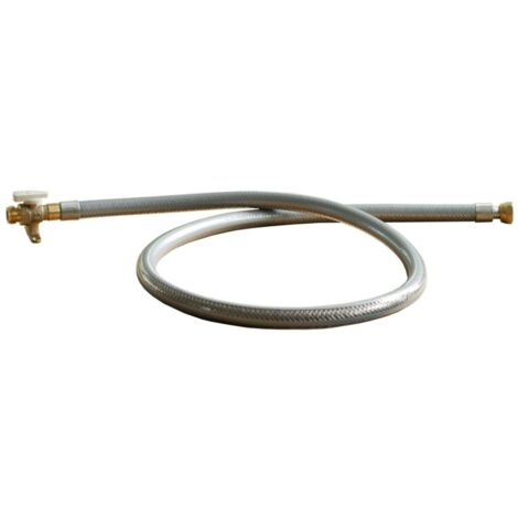 Somatherm – Flexible inox 1,5 m avec robinet gaz sécurisé – Filetage mâle G 1/2'' – Pression maximale 37 mbar – Certifié VISSOGAZ (1/2)