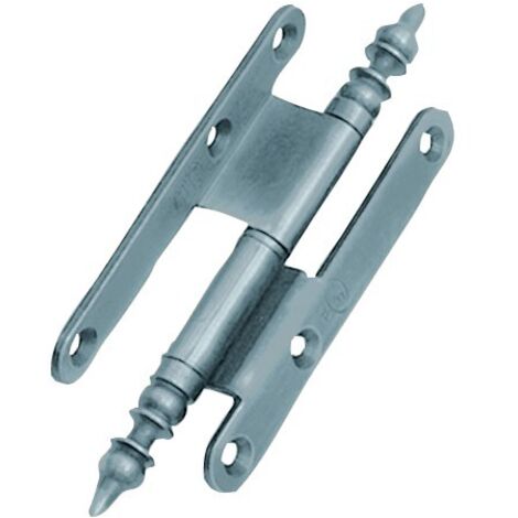 Paumelle rustique 2 3 finition verni bout rond 110x60x70mm gauche BROS 23ARG1162 (1/2)