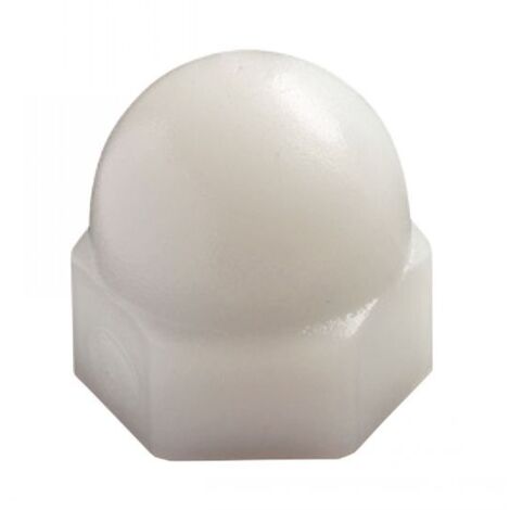 Écrou borgne nylon 6.6 DIN 1587 M8 boîte de 200 ACTON 831008 (1/2)
