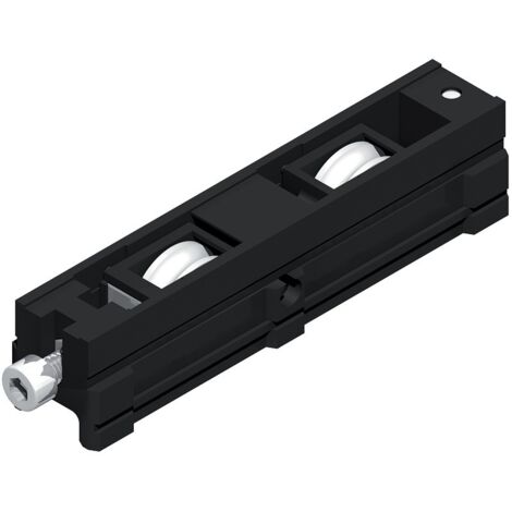 La Croisee Ds – Chariot rail de porte coulissante réglable double pour aluminium – Longueur 2m – Charge maximale 100kg – DS3753