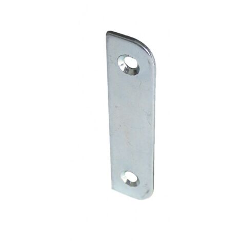 Gâche de serrure plate n°2 dimension 72x16mm acier zingué JARDINIER MASSARD J501661 (1/2)