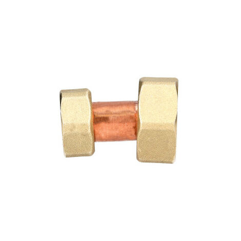 Raccord fou 2 écrous prisonnier laiton F12x17 F15x21 GARIS D095035 (1/3)
