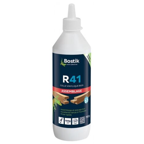 Bostik – Colle vinylique performante 750g – Pour menuiseries intérieures et extérieures – Prise rapide – Non abrasive et non tâchante
