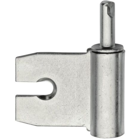 Lame universelle mâle pour huisserie métallique gauche 35x43mm – Acier zingué – Fixation rapide et stable – 789071 – Mermier (1/3)