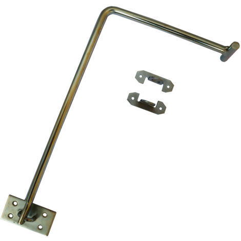 Arrêt de volet entrebâilleur blanc – Poignée réversible en zinc – Résistant à la corrosion – Installation facile – Compatible avec volets standards – Mermier (1/2)