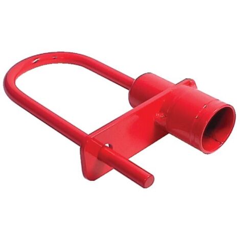 Cadenas d anse triangle 14mm – Acier et inox – Résistance au forçage et à la corrosion – Finition époxy rouge – Couillet