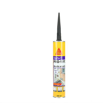 Mastic colle polyuréthane SIKAFLEX PRO 11 FC noir cartouche 300ml - SIKA - 659664