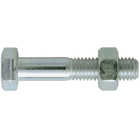 Boulon Ultima à tête hexagonale acier zingué blanc classe 8.8 DIN 931 934 (1/3)