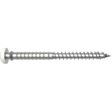 Vis à bois réglable SPTR V6 14 – Acier au carbone – Tête cylindrique bombée – 6x70mm – Boîte de 100 unités pour menuiserie