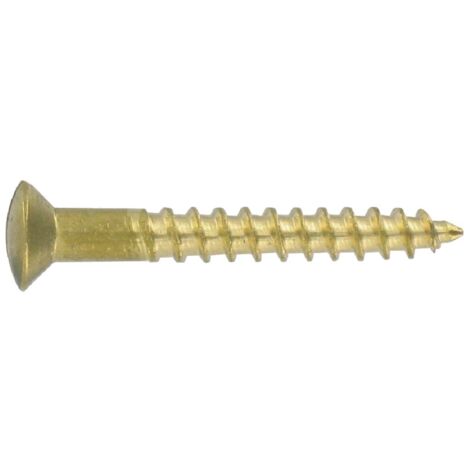 Vis à bois pour buttoir 6x70mm bichromaté tête fraisée bombée CIVIC INDUSTRIE 8256070