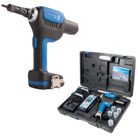 Scell-It – Sertisseuse électroportative 18V avec 2 batteries 2.0Ah – Force de traction 22 500 N – Pour montage en espaces confinés