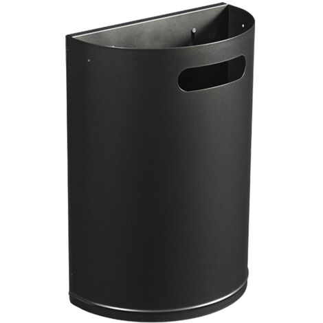 Rossignol – Corbeille murale décrochable 20l – Acier traité anticorrosion – Fixation 3 points – Vidage par décrochement – Pour espaces publics