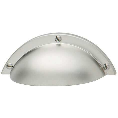 Poignée cuvette Hafele 166.11.600 Zamak Nickel mat 92×33 mm entraxe 64 mm (1/2)