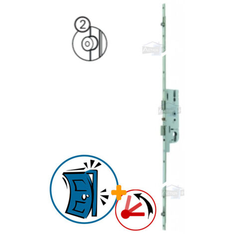 Serrure à larder FERCOMATIC 2150mm têtière 18mm – Verrouillage automatique – Pour bois dur – Installation réversible