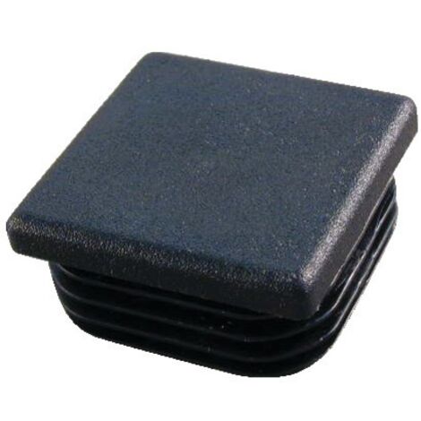 Finish – Embout de protection carré en polyéthylène 35mm noir – Ajustement précis pour tubes 29-33mm – 100% recyclable – Pour environnements industriels - 15-35X35