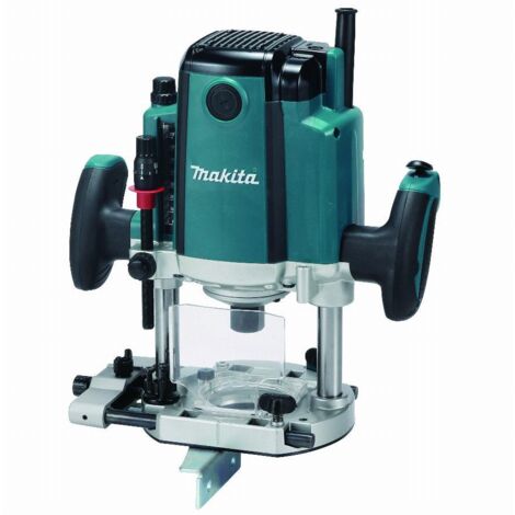 Makita – Défonceuse 1850W 12mm – Vitesse max 23000 tr/min – Profondeur de plongée 70mm – Pour bois dur – RP1802XJ