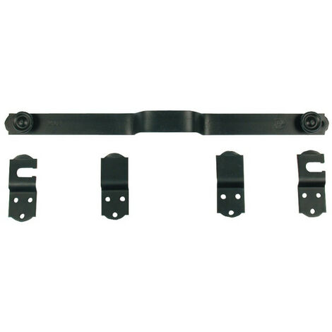 Torbel – Barre de sécurité brevetée 120 cm en fer plat noir – Résistance au forçage – Système de verrouillage innovant – 9235126