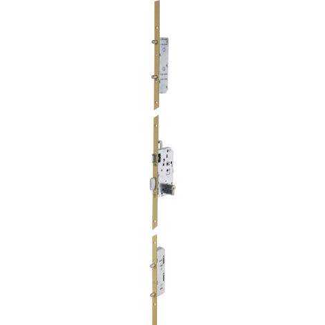 Vachette – Serrure électrique multipoints à larder 5 points – Entraxe 70mm – Ecartement pêne 100mm – Têtière acier 2040x18mm – Mécanisme réversible