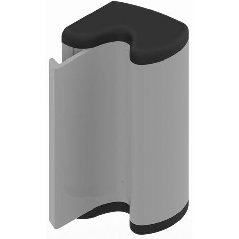 La Croisee Ds – Fermeture semi-automatique SORGHO 80mm aluminium laqué gris RAL9006 – Gâche pour crémone – Pour baies coulissantes – DS6126007