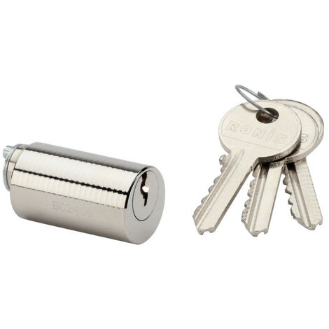 Cylindre rond GUIDOTTI 1306 pour serrure à bandeau PL2 RONIS 140603 (1/3)