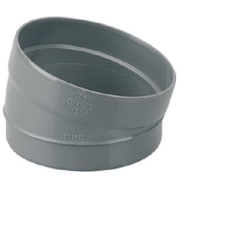Secteur de coude 15° mâle femelle D100 WAVIN 3025722 (1/4)
