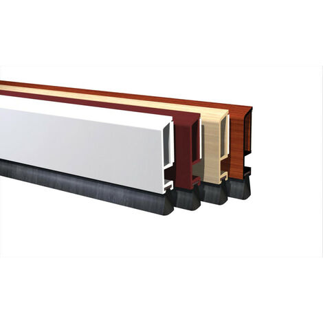 Balai de porte adhésif Ellen PDS-B-ZK - 100 cm, brosse 20 mm, finition bois clair