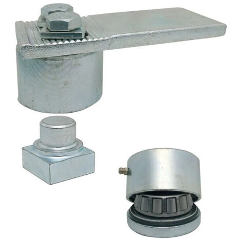 Pivot à roulement haut diamètre 50mm – Acier galvanisé – Mouvement fluide avec roulements à billes – Pour portails extérieurs – Ibfm
